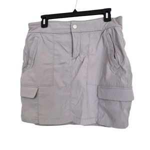 Athleta Light Gray Cargo Skort with Utility Pockets